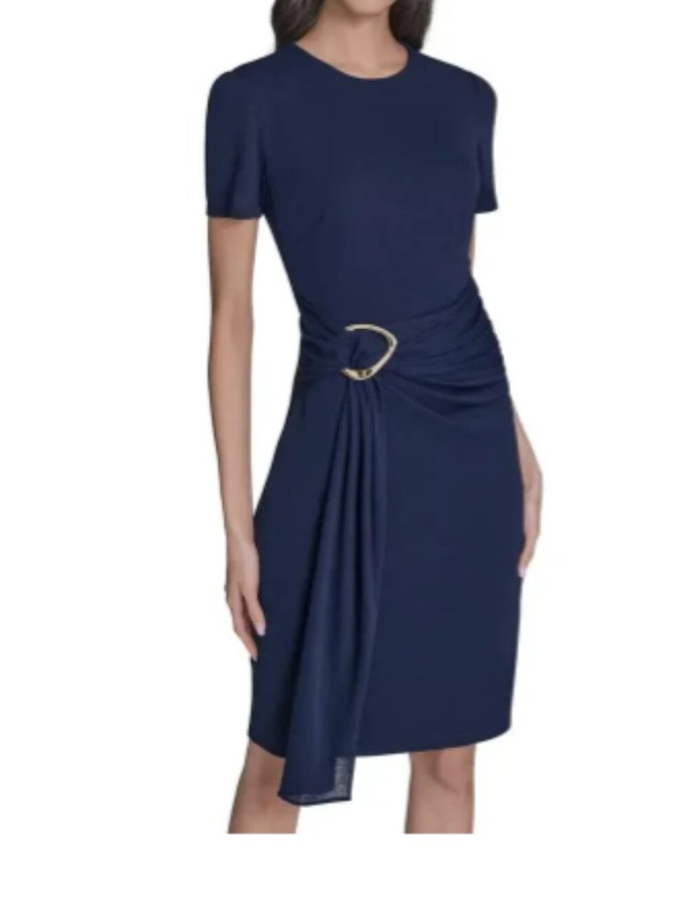 Vince Camuto Women's Knit Bodycon Dress With Hardware Detail